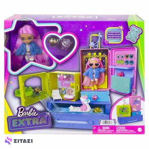 عروسک-باربی-دختر-بچه-مدل-Barbie-Extra-Mini-and-Animal-Friends'-Travel-Adventures
