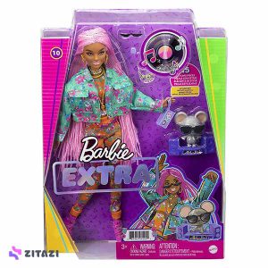 عروسک-باربی-دی-جی-مدل-Animal-Friendly-DJ-Mouse-with-Barbie-Extra-Doll--.