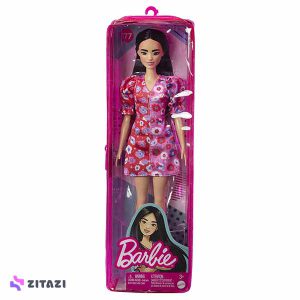 عروسک باربی لباس گل دار مدل Barbie Fashionistas Doll