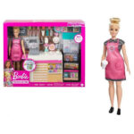 عروسک باربی مدل Barbie Coffee Shop کد GMW03