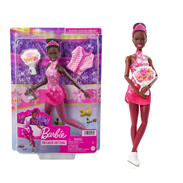 عروسک-باربی-مدل-Barbie-Ice-Skating-Athlete-Doll-کد-Hcn31-07 عروسک باربی مدل Barbie Ice Skating Athlete Doll کد Hcn31