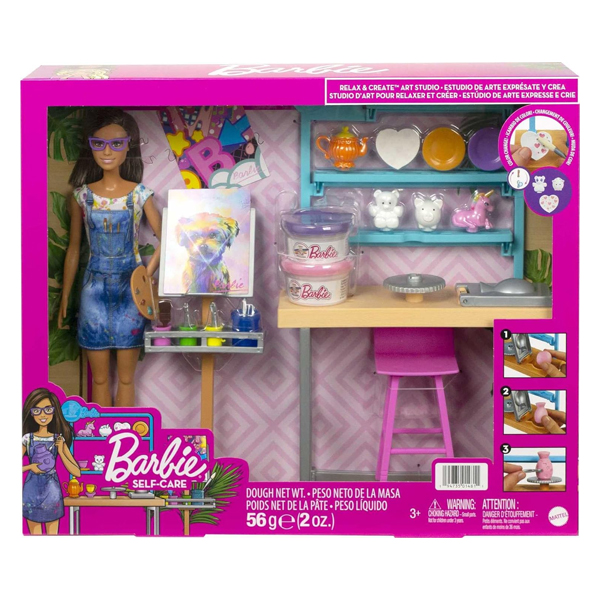 عروسک باربی مدل Barbie's Art Workshop کد Hcm85