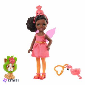 عروسک-باربی-مو-فرفری-مشکی-مدل-Barbie-Costume-Chelsea-and-Her-Pet-Play-Sets