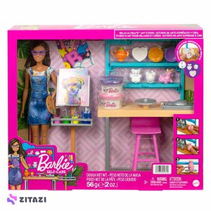 عروسک باربی نقاش مدل Barbie's Art Workshop