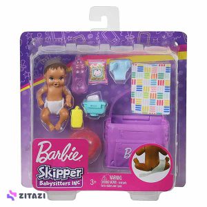 عروسک-باربی-نوزاد-همراه-با-پوشک-مدل-Barbie-Skipper-Baby-sitters