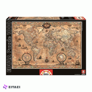 پازل-1000-تکه-ادوکا-مدل-Antique-World-Map_1