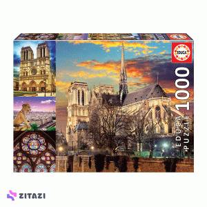 پازل 1000 تکه ادوکا مدل Notre Dame Collage