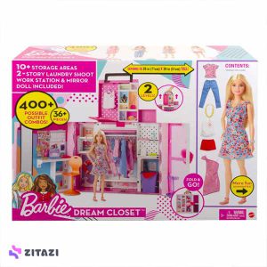 کمد لباس قابل حمل باربی Barbie and the NEW Dream Cabinet Playset