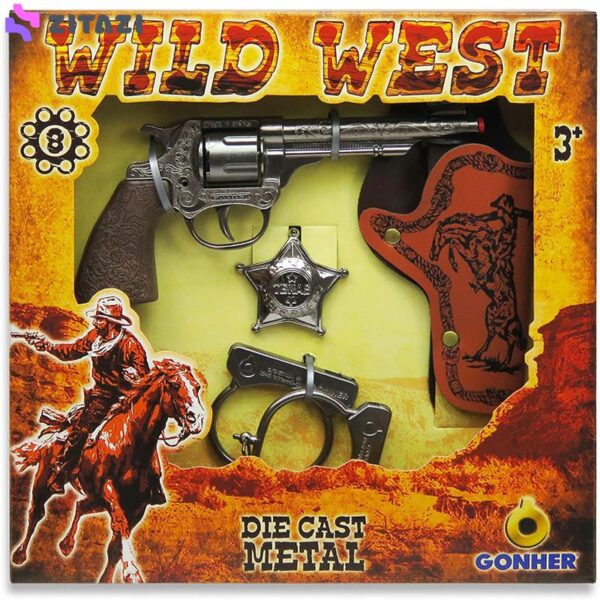 ست تفنگ بازی گانهر مدل Wild West Metal