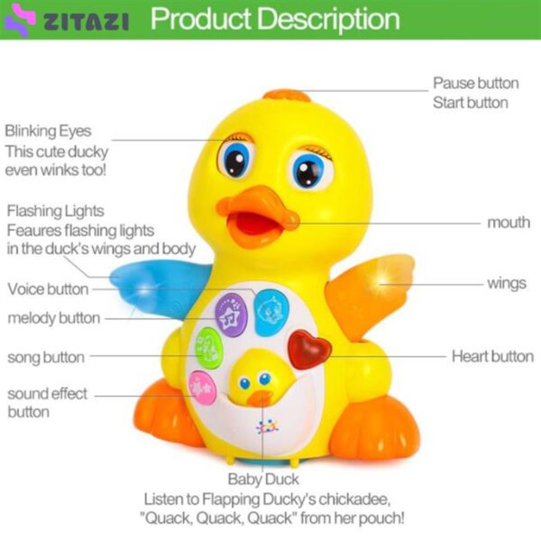 بازی آموزشی موزیکال هولا مدل Dancing Duck