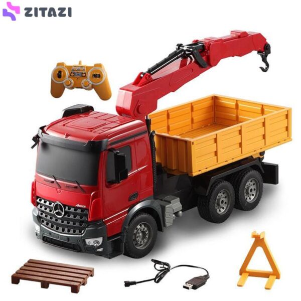 ماشین بازی کنترلی دابل ای مدل Mercedes-Benz Arocs Crane