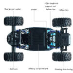 ماشین بازی کنترلی ام زد مدل climbing car کد 2028