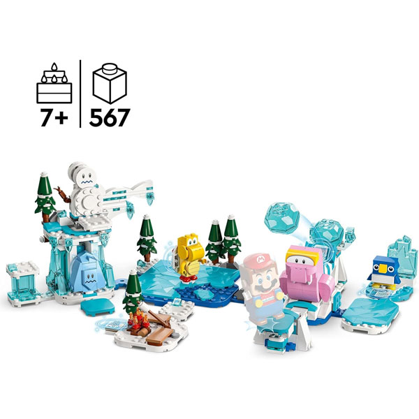 لگو سری سوپر ماریو مدل Fliprus Snow Adventure Expansion Set کد 71417