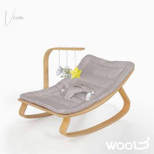 گهواره چوبی نوزاد قابل حمل مدل Kiwi Wooly
