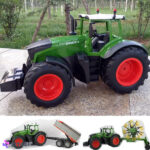 ماشین بازی کنترلی دبل ای مدل Tractor with sprinkler barrel E355-003