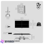 میز تنیس روی میز - فضای باز - خاکستری - PPT 530.2