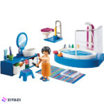 بازی آموزشی پلی موبیل مدل Bathroom With Tub Set کد 70211