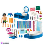 بازی آموزشی پلی موبیل مدل Bathroom With Tub Set کد 70211