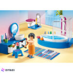 بازی آموزشی پلی موبیل مدل Bathroom With Tub Set کد 70211