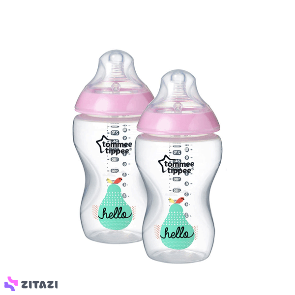 شیشه شیر 2 عددی طلقی تامی تیپی 340ml