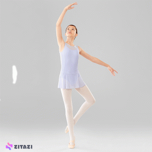 لباس-باله-کودک-مدل-STAREVER-Children's-Lilac-Skirt-Ballet-Swimsuit
