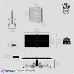 میز تنیس روی میز PONGORI مدل PPT 900.2
