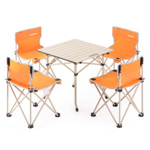 میز و صندلی کمپینگ نیچرهایک مدل Aluminum Alloy Five Sets