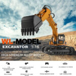 ماشین کنترلی دبلیو ال تویز مدل بیل مکانیکی RC Excavator کد 16800
