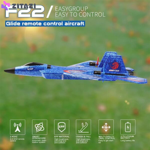 هواپیما بازی کنترلی مدل F22 RC Airplane Fighter