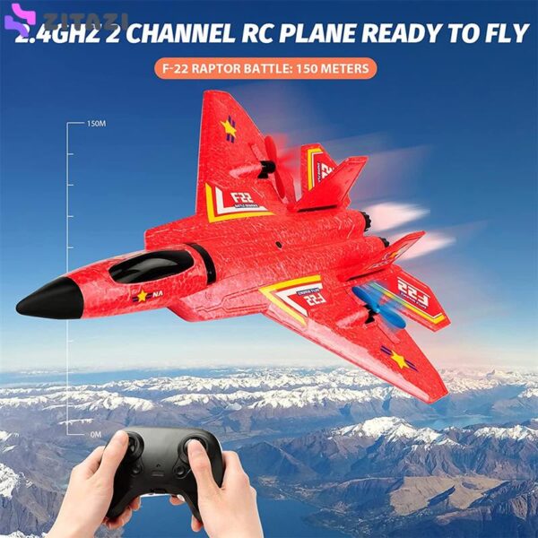 هواپیما بازی کنترلی مدل F22 RC Airplane Fighter