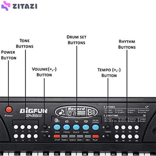 بازی آموزشی کیبورد بیگفان مدل BF-430A1 37 Keys