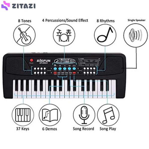 بازی آموزشی کیبورد بیگفان مدل BF-430A1 37 Keys