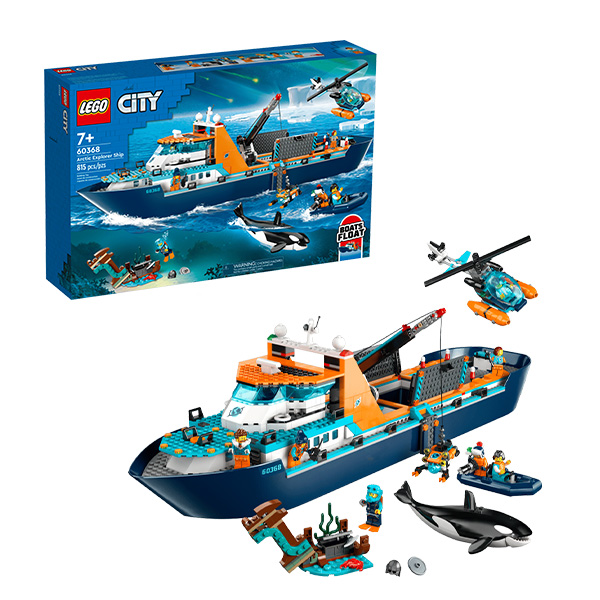لگو سری سیتی مدل کشتی اکتشافی قطب شمال کد 60368