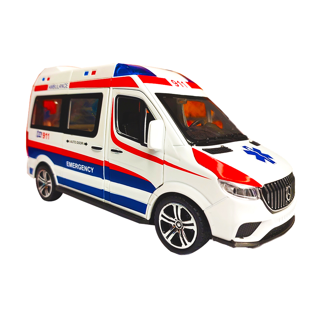 ماشین بازی مدل 911 Ambulance benz ماشین بازی مدل 911 Ambulance benz