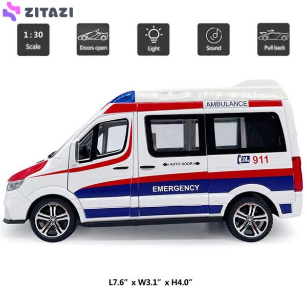 ماشین بازی مدل 911 Ambulance benz