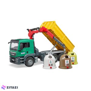 ماشین بازی برودر مدل کامیون تی جی اس Man به همراه 3 قلک بازیافت کد BR03753