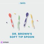 ست قاشق دکتر براون Dr browns مدل soft tip مجموعه 4 عددی