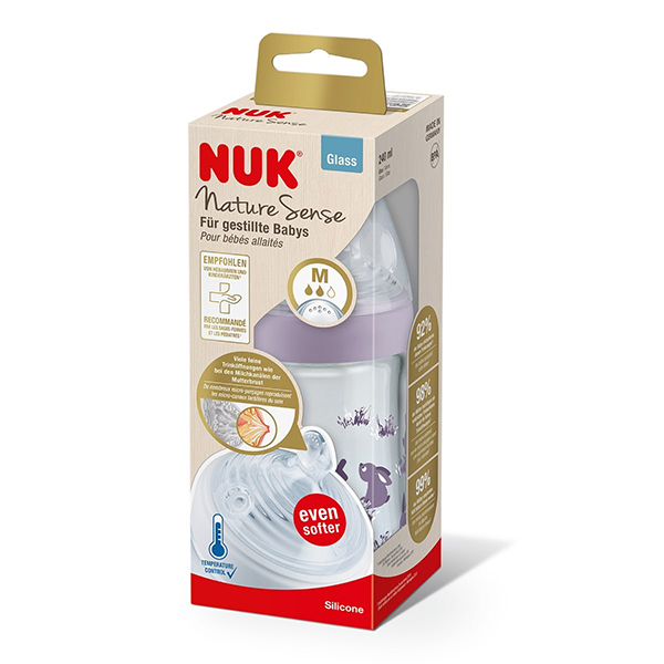 شیشه شیر طرح خرگوش ناک NUK ظرفیت 240 میلی لیتر