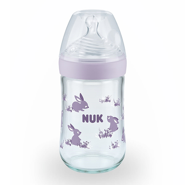شیشه شیر ناک NUK طرح خرگوش ظرفیت 240 میلی لیتر