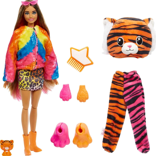 عروسک باربی سری Cutie Reveal مدل Tiger کد Hkp99