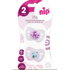پستانک سیلیکونی روز 5-18 ماه Nip Life Silicone Pacifier