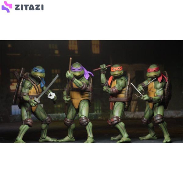 اکشن فیگور نکا مدل لاکپشت های نینجا طرح Turtle Ninja مجموعه 4 عددی