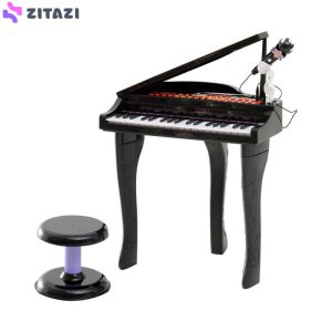 اسباب بازی موزیکال مدل پیانو پایه دار و میکروفون کد 88022