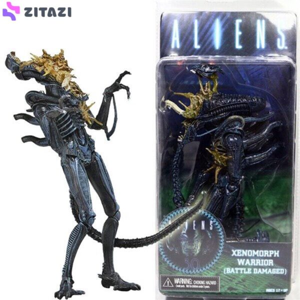 اکشن فیگور نکا مدل آلین طرح Xenomorph warrior face battle damage