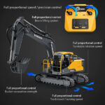 ماشین بازی کنترلی دبل ای مدل Remote Control Excavator کد E598-003