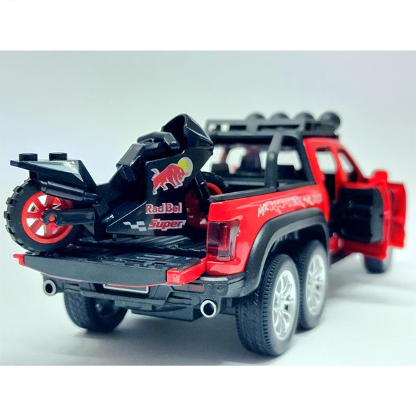مجموعه 2 عددی ماشین بازی چه ژی مدل فورد طرح RAPTOR به همراه موتور