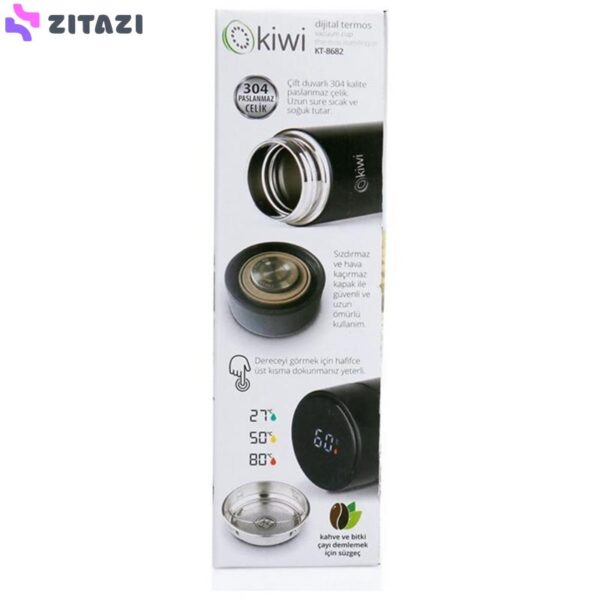 فلاسک دماسنج دار کیوی مدل Kt-8682 حجم 500 میلی لیتر