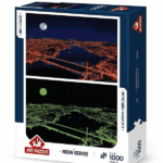 پازل نئون 1000 تکه آرت پازل طرح Three Bridges کد 5239