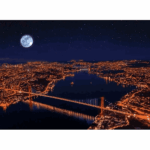 پازل نئون 1000 تکه آرت پازل طرح Three Bridges کد 5239