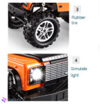 ماشین بازی کنترلی دابل ای مدل Land Rover Defender D110 کد E327-003